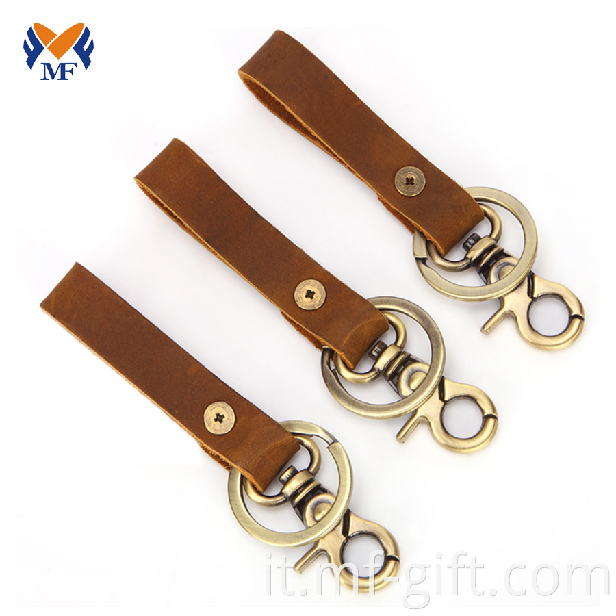 Leather Keychain Lanyard